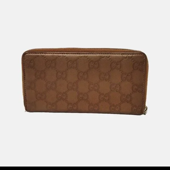 Gucci★素敵!Brown Leather Zip Around Continental Wallet Gucci | Bags | Gucci Vintage Zip Around Continental Wallet